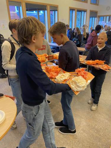 9. trinn i full sving med samarbeid.